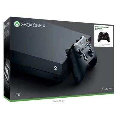 Microsoft Xbox One X 1 TB s dvumya geympadami