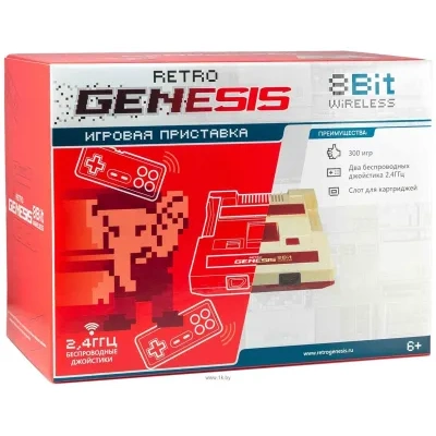 Retro Genesis 8 Bit Wireless (2 geympada, 300 igr)