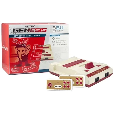 Retro Genesis 8 Bit Wireless (2 geympada, 300 igr)