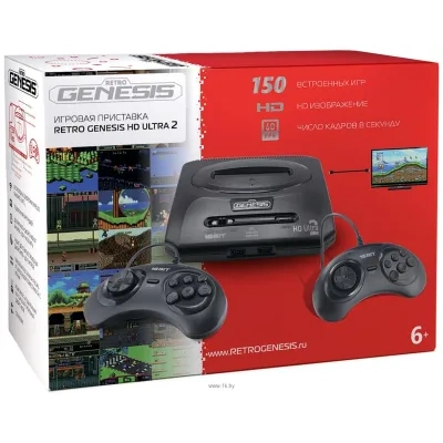 Retro Genesis HD Ultra 2 (2 provodnyih geympada, 150 igr)