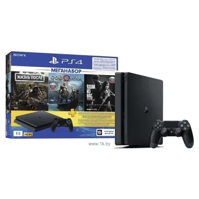 Sony PlayStation 4 Slim 1TB + DG/GOW/TLOU