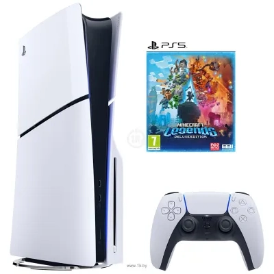 Sony PlayStation 5 Slim + Minecraft Legends Deluxe Edition