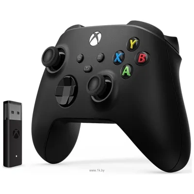 Microsoft Xbox + besprovodnoy adapter (chernyiy)