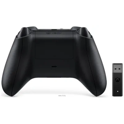 Microsoft Xbox + besprovodnoy adapter (chernyiy)